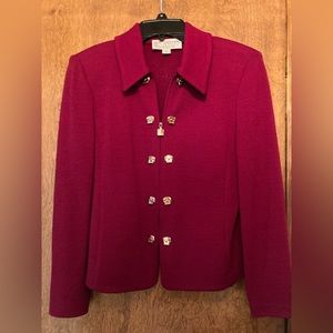St John Knit Jacket- Size 2 classic knit blazer. Excellent condition!